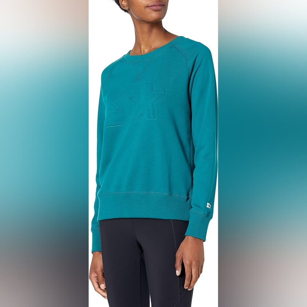 Women's Lightweight Crewneck Sweatshirt with Embossed Logo LIMITED EDITION - XXL